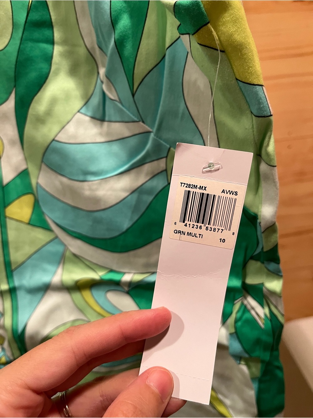 London Times Green Multi-Print Dress